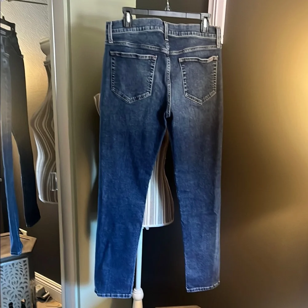 Men's Blue Jeans, 33, slim fit, Tapanga - Picture 5 of 11